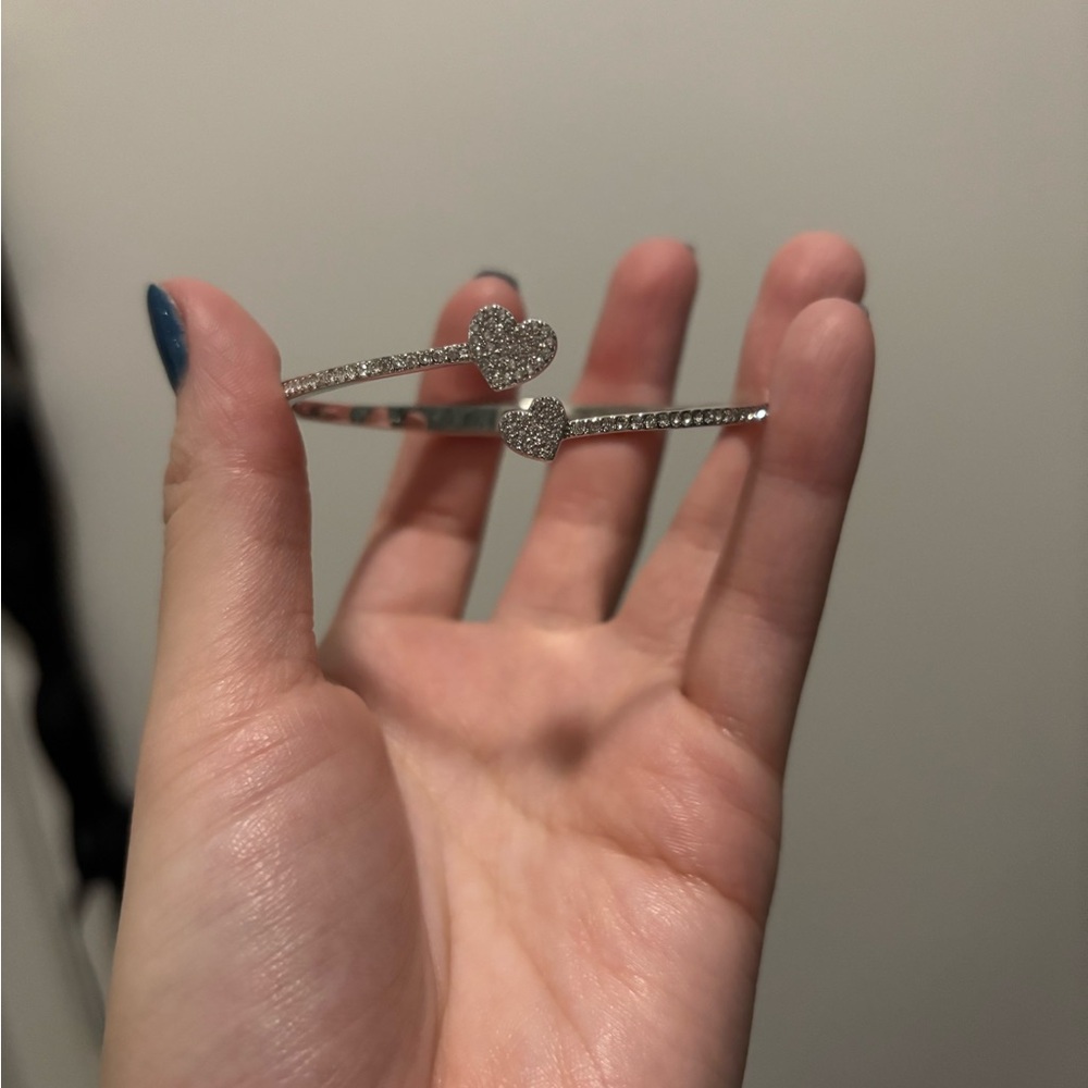 Kate Spade Silver Heart Bracelet/Bangle